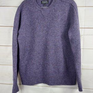 Banana Republic Purple Crewneck Shetland Wool Sweater